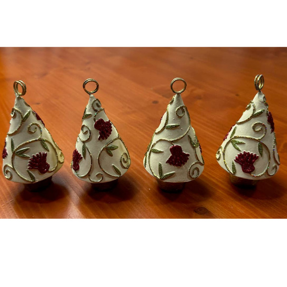 NWT- Silvestri Resin Christmas Tree Place/Name Card Holders - 2 sets of 4 - Picture 1 of 13